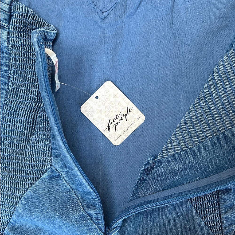 Free People Another Season Denim Midi Dress-NWT!! - Picture 12 of 13